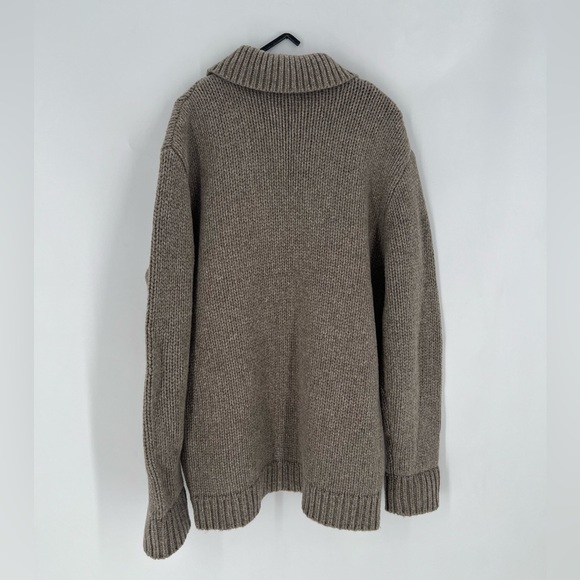 Alex Mill Sabine Collared Wool Blend Cardigan Sweater In Tiramis - Picture 8 of 8